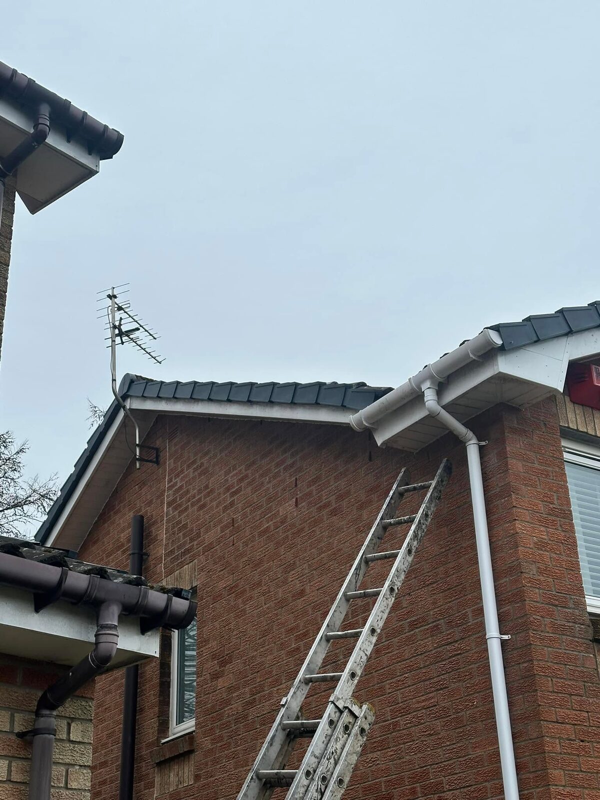 The same gable with the verge units now a continuous run to the corner